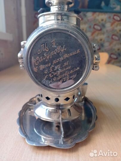 Самовар сувенирный бочка Жигули. Коньячный набор