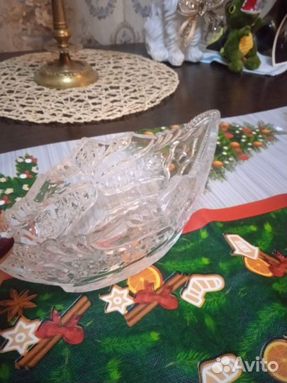 Посуда из хрусталя салатники вазы фруктовницы