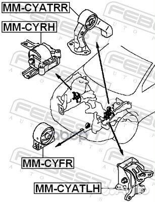 Опора двигателя правая Mitsubishi lancer 07