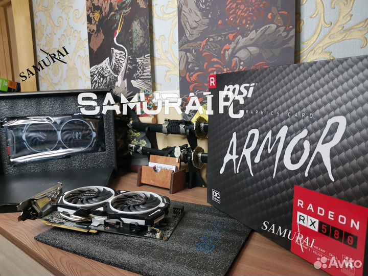 Видеокарта AMD Radeon RX 580 8 GB MSI Armor 2304sp