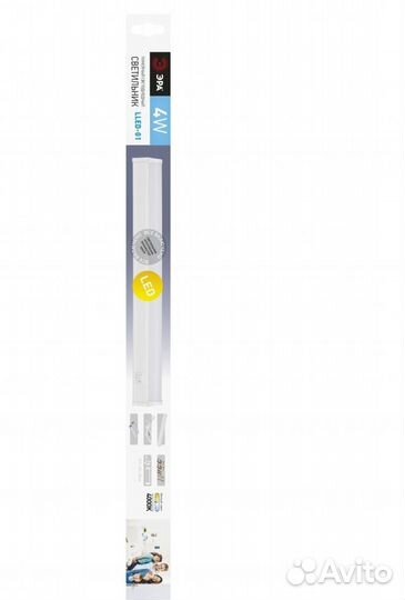 Светильник линейный lled-01-04W-4000-W эра