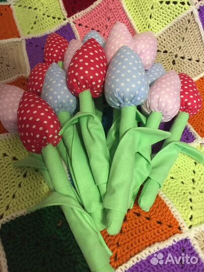 Тюльпаны ручной работы