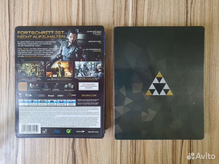 PS4 Deus Ex Mankind Divided Steelbook. Лицензия