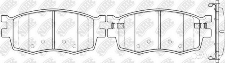 Nibk PN0435 Колодки тормозные дисковые перед