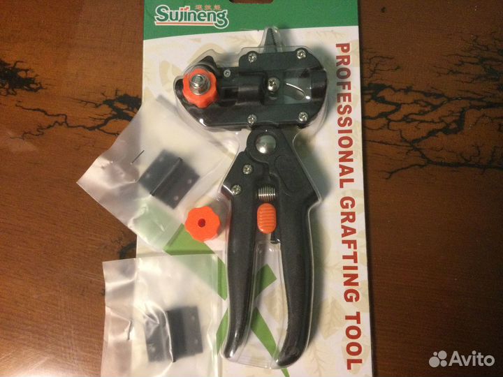 Прививочный секатор с 3 насадками