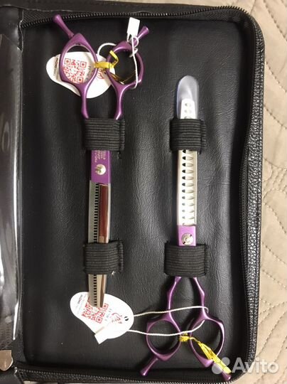 Набор 4 ножниц для груминга Fenice 7 дюймов