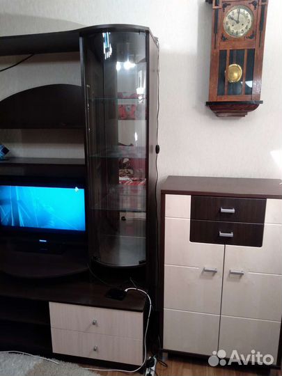 Стенка в гостиную венге/берёза б/у