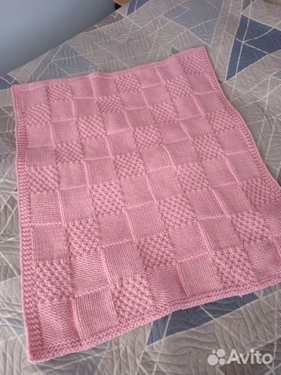 Плед детский вязаный ручная работа