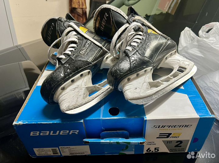 Коньки хоккейные bauer supreme 3s pro 6,5 fit2
