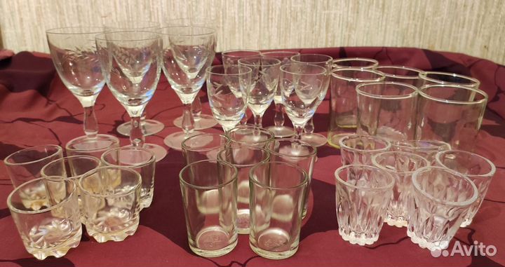 Фужеры, рюмки, стопки СССР