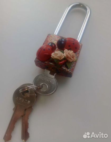 Свадебные замочки с ключами маленькие