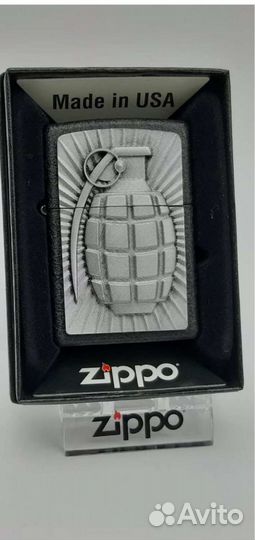 Зажигалка zippo ручная граната