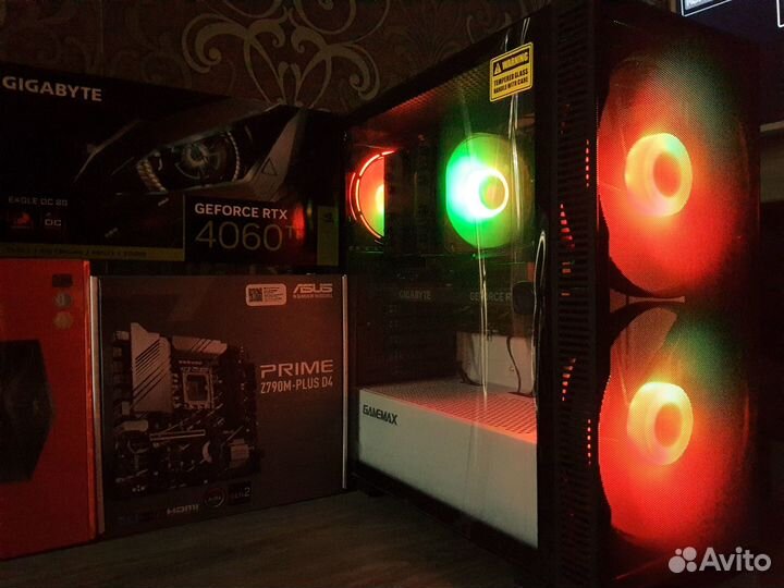 Геймерский Пк RTX 4060Ti+Core i5 12600KF/Z790 Asus