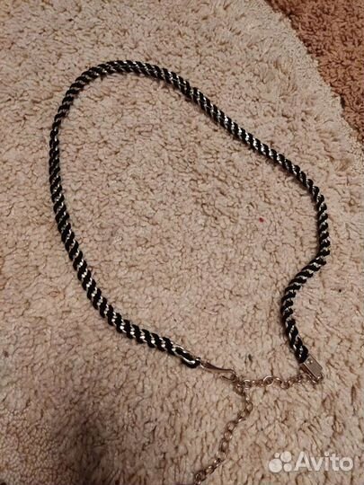 Тонкий элегантный пояс на платье или юбку