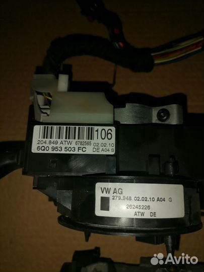 Подрулевой переключатель Фольксваген Т5 Ресталинг