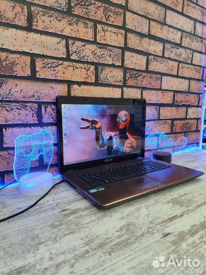 Игровой 17,3д asus i5 4Gb Видео 12 озу SSD