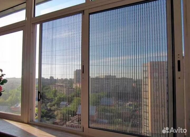 Москитные сетки, плиссе, рулонные сетки