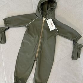 Комбинезон 92 softshell zipkidz хаки