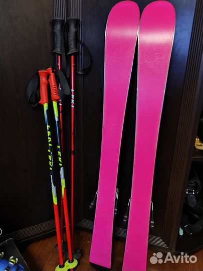 Горные лыжи 100 с ботинками 20,5 комплект