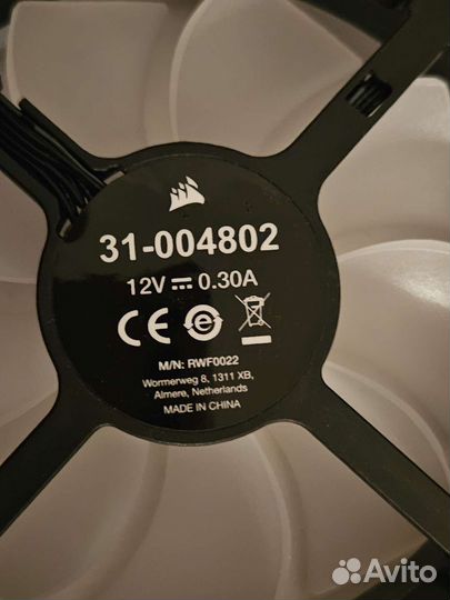 Вентиляторы 3 шт Corsair ll120 + RGB HUB