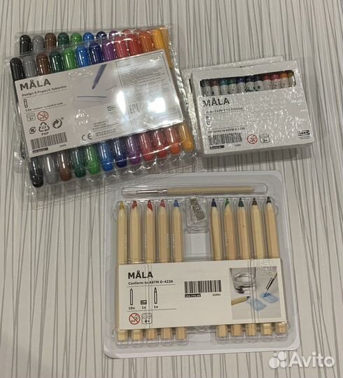 Фломастеры Карандаши Ножницы мола Икеа