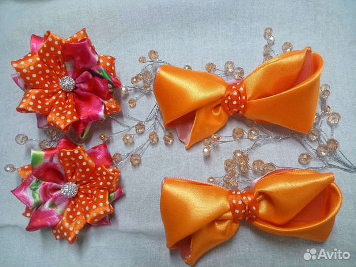 Набор Бантиков из 4 шт ручной работы