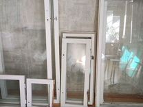 Балконная дверь деревянная и рамы от окна