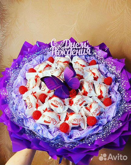 Букет к 1 сентября из рафаэлло