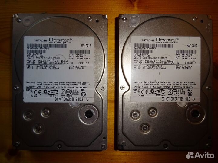 Жесткие диски Hitachi 1Tb SATA
