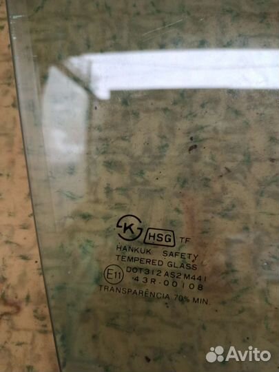 Стекло двери переднее правое Дэу Нексия