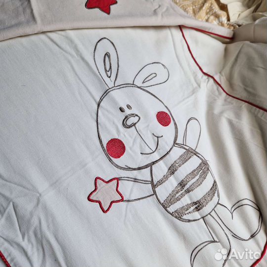 Бортики в кроватку 60х120+ пододеяльник,Италия