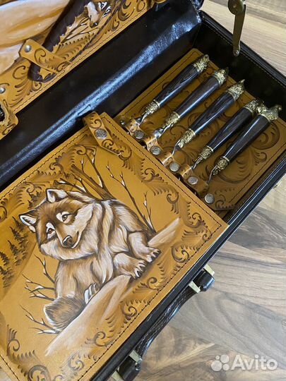 Набор для пикника в чемодане