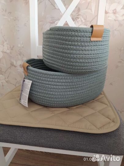 Новый набор хлопковых корзин