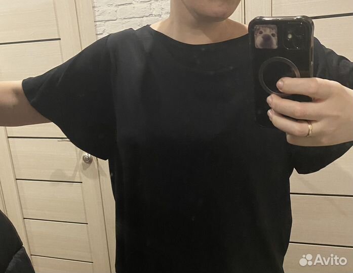 Блузка женская hm XL черная