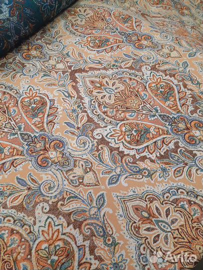 Ткань гобелен Дамаск с хлопком