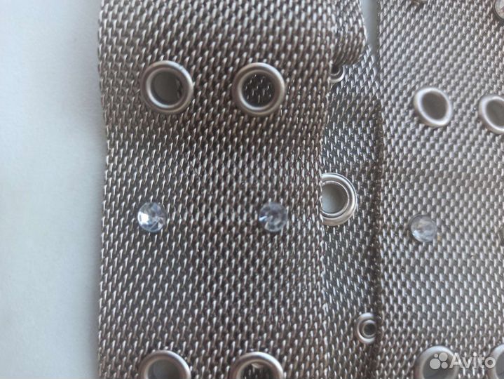 Ремень мужской металл/плетение