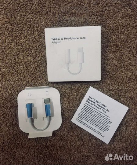 Переходник с type-c на 3,5mm