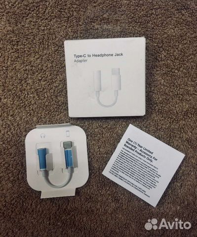 Переходник с type-c на 3,5mm