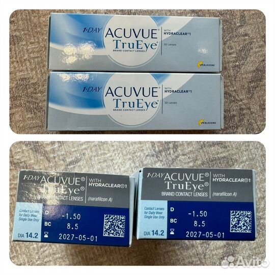 Линзы acuvue trueye 1 day