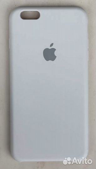 Чехол силиконовый на iPhone 6/6s plus белый