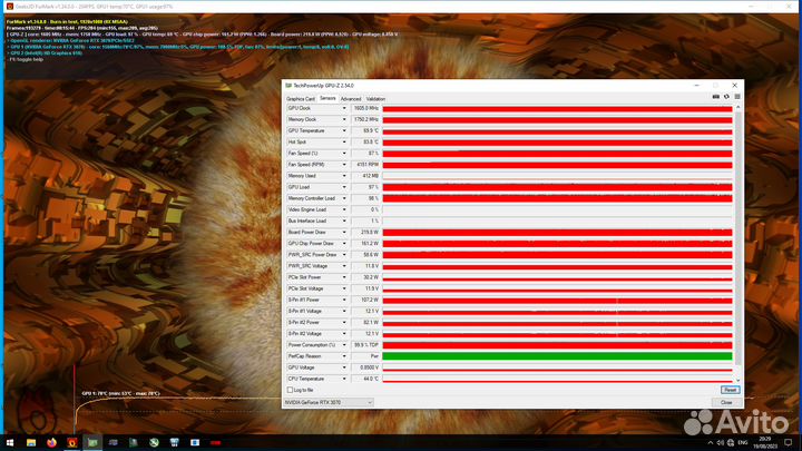 Asus RTX 3070 Turbo для сервера. Рабочая, гарантия