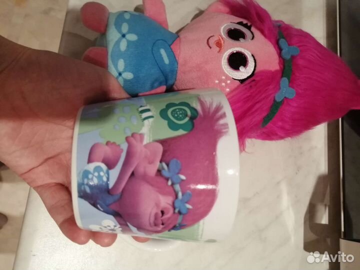 Кружка с мягкой игрушкой Розочкой