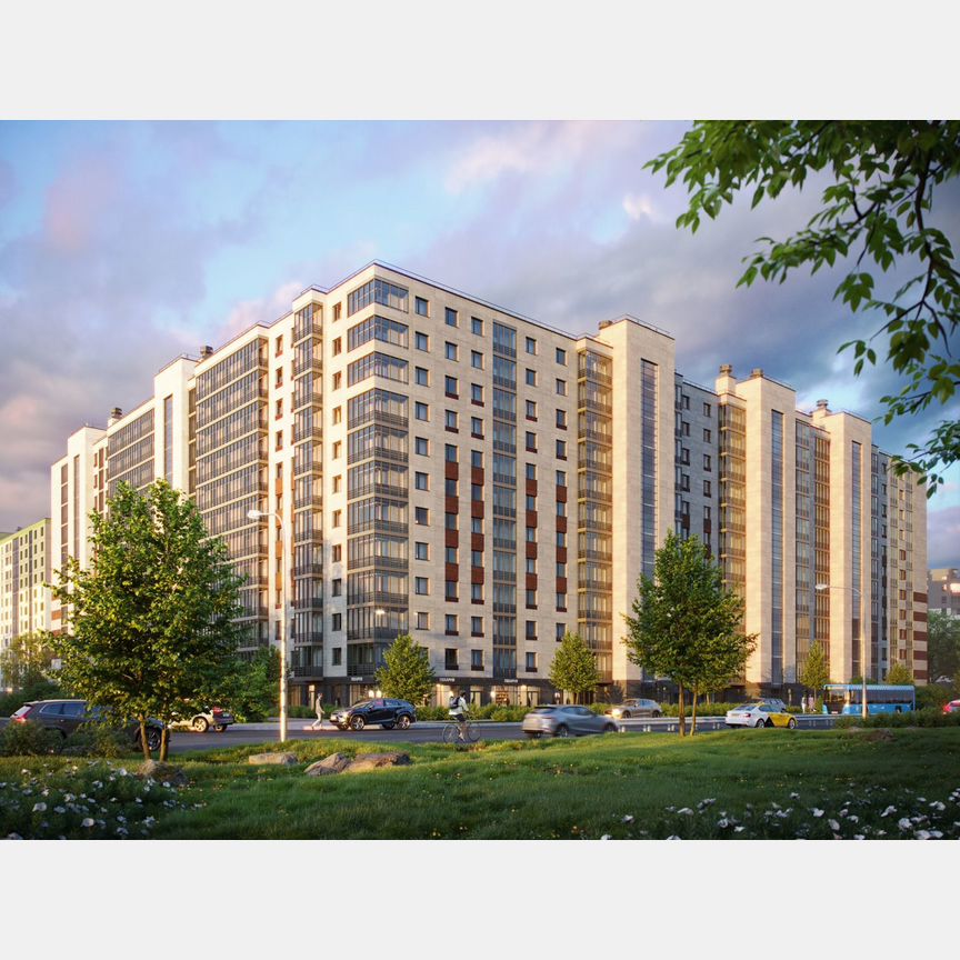 1-к. квартира, 44,1 м², 12/12 эт.