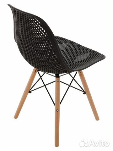 Стул ажурный в стиле eames DSW, черный, 3 шт NEW