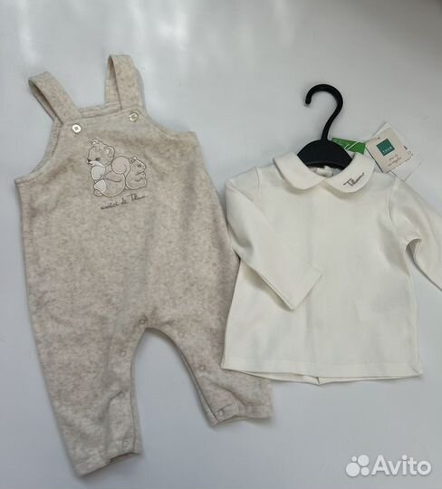 Велюровый комбинезон для новорождённых OVS 62