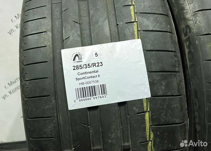 Continental SportContact 6 285/35 R23 94Y