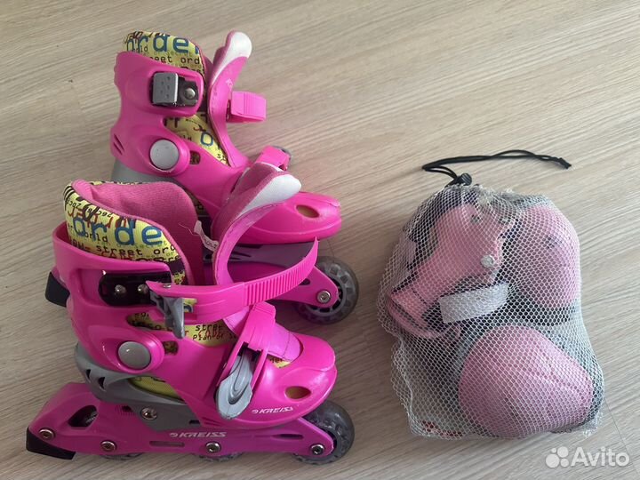 Детские ролики 26-29 + защита