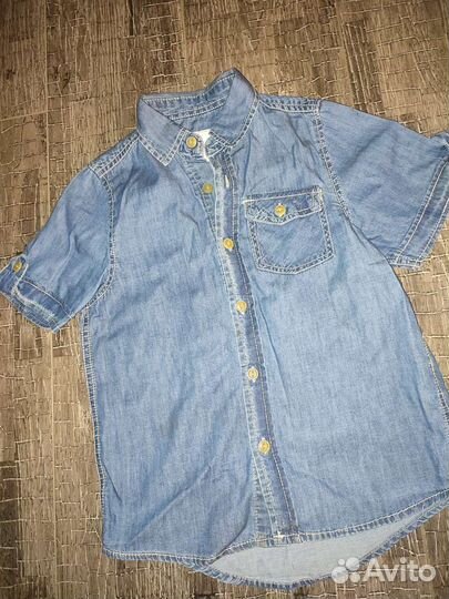 Две рубашки на мальчика хлопок и котон