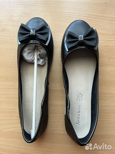 Балетки натуральная кожа