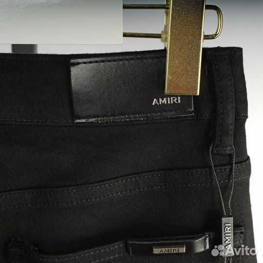 Джинсы Amiri slim fit черные унисекс